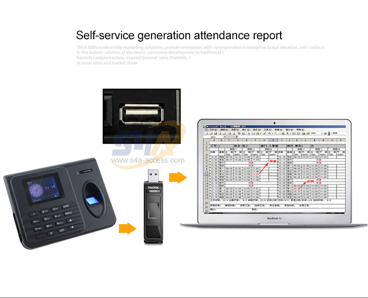 Fingerprint Time Attendance Access Control System-TM8000