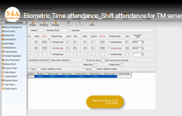 Biometric time attendance-shift attendance video