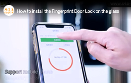 How to install the Fingerprint Door Lock on the glass door?