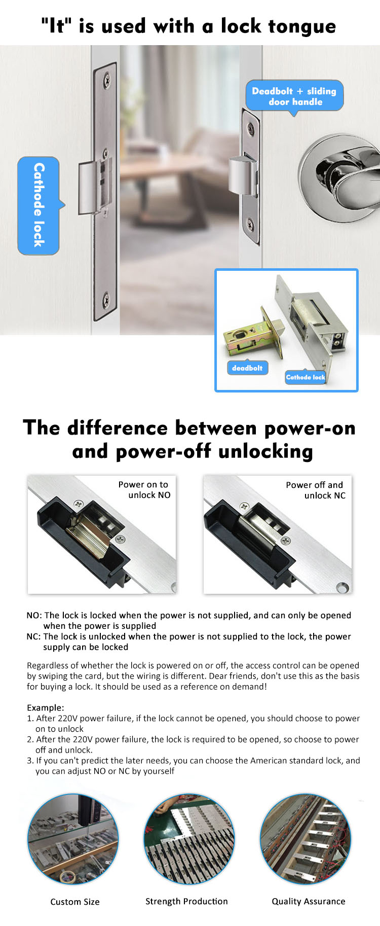 Cathode lock