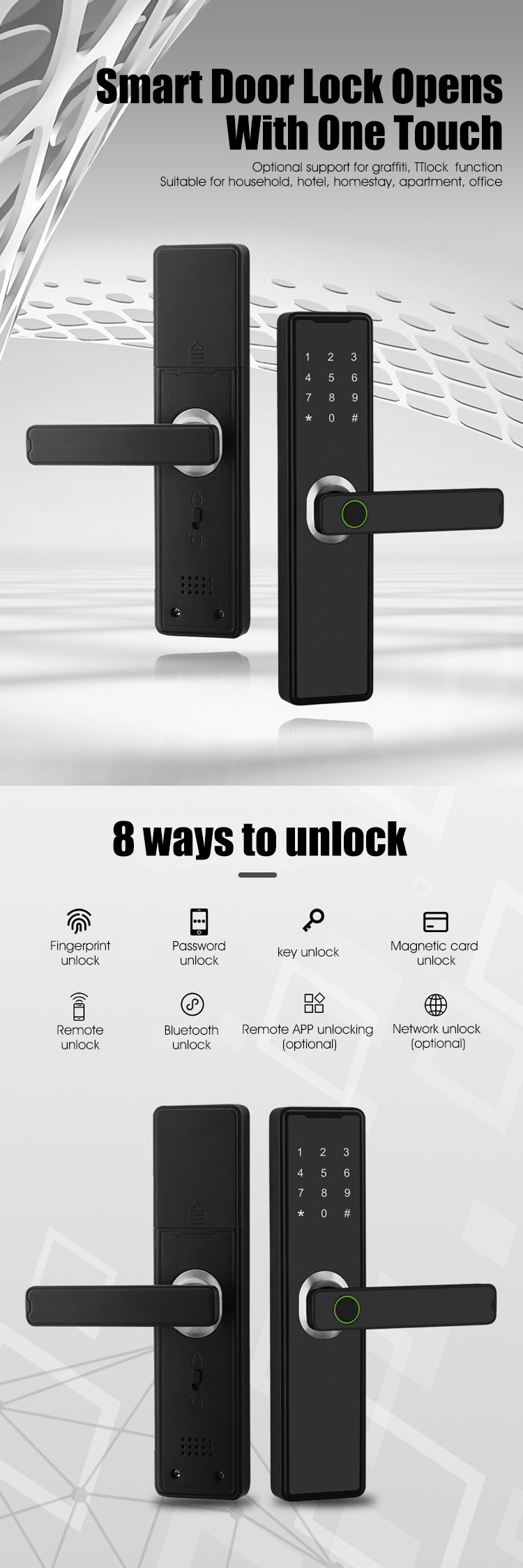 Tuya Bluetooth Fingerprint Password Lock