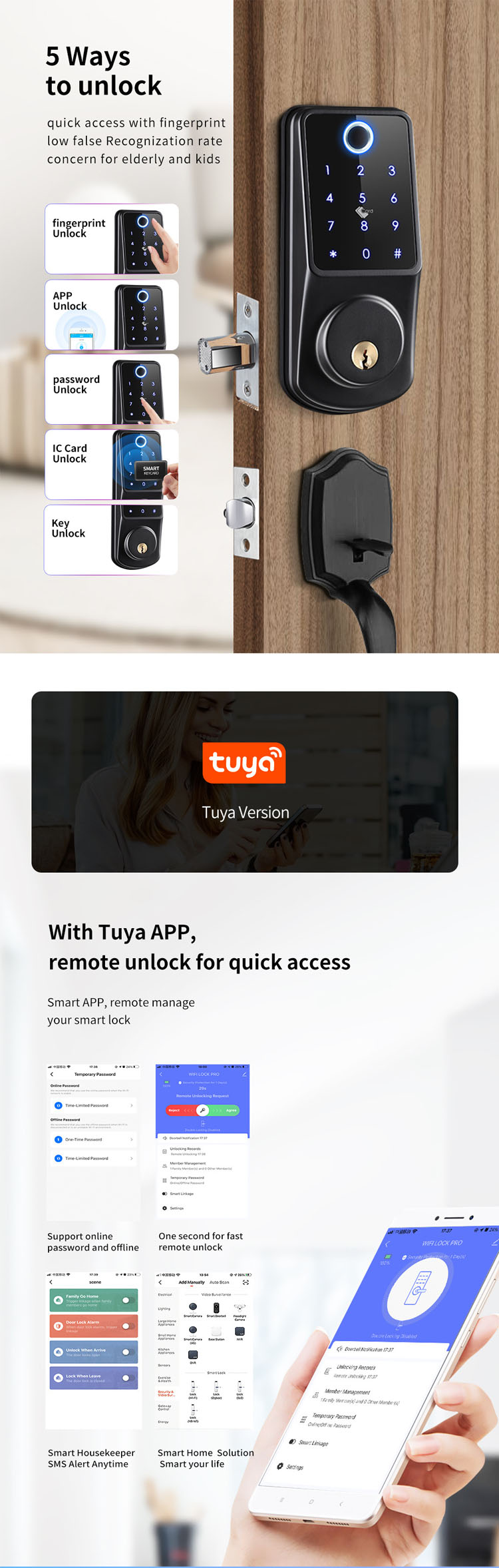 TTLock App Smart Digital Door Lock