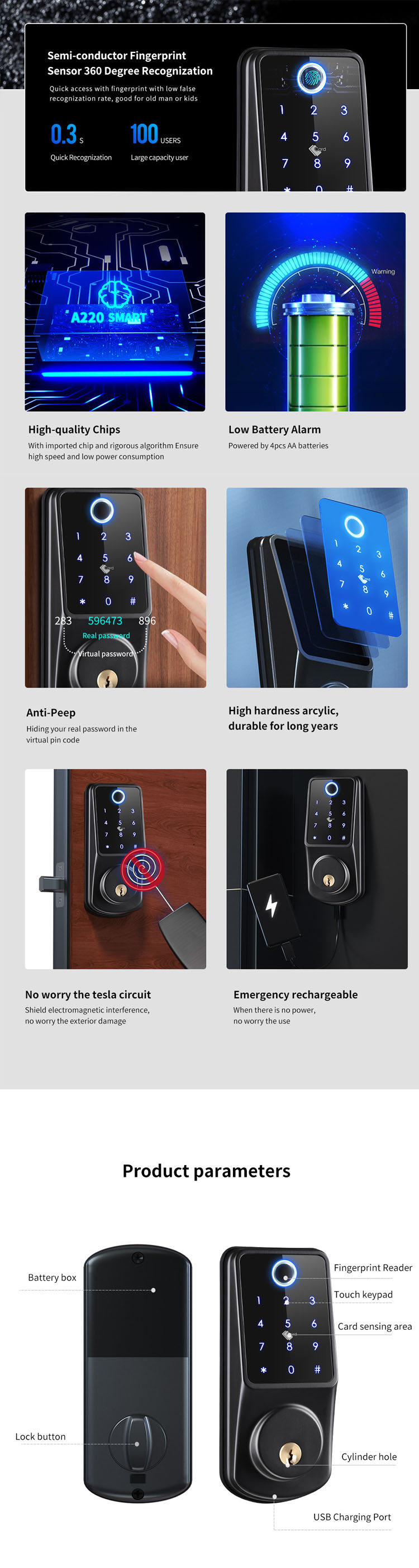 TTLock App Smart Digital Door Lock