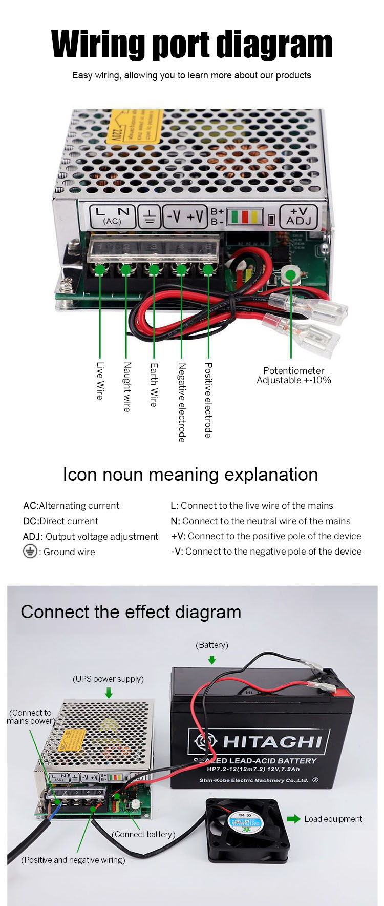 UPS charging power supply