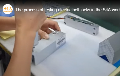 Electric bolt lock workshop assembly details, each component, each step has detailed requirements